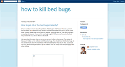 Desktop Screenshot of how-to-kill-bed-bugs1.blogspot.com