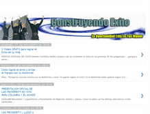 Tablet Screenshot of construyendoexito.blogspot.com