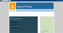 Desktop Screenshot of geistsoul13.blogspot.com