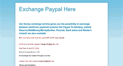 Desktop Screenshot of exchangepaypalss.blogspot.com