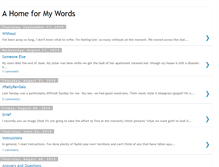 Tablet Screenshot of homeforwords.blogspot.com