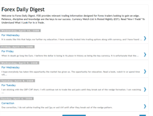 Tablet Screenshot of forexdailydigest.blogspot.com