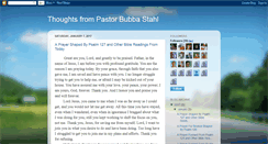 Desktop Screenshot of bubbastahl.blogspot.com