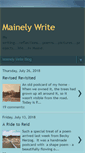 Mobile Screenshot of mainelywrite.blogspot.com