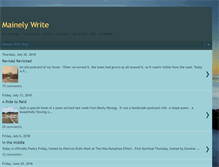 Tablet Screenshot of mainelywrite.blogspot.com