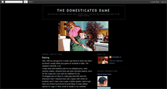 Desktop Screenshot of domesticateddame.blogspot.com