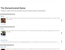 Tablet Screenshot of domesticateddame.blogspot.com