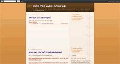 Desktop Screenshot of ingilizceyazilisorulari.blogspot.com