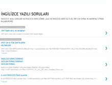 Tablet Screenshot of ingilizceyazilisorulari.blogspot.com