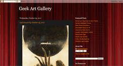 Desktop Screenshot of geekartgallery.blogspot.com