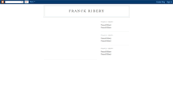 Desktop Screenshot of franck-ribery-news.blogspot.com