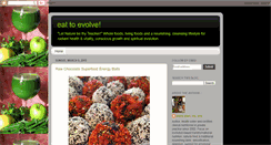 Desktop Screenshot of eat2evolve.blogspot.com