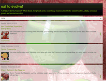 Tablet Screenshot of eat2evolve.blogspot.com