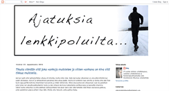 Desktop Screenshot of ajatuksialenkkipoluilta.blogspot.com