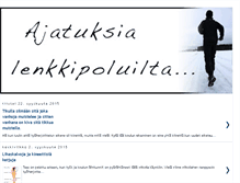 Tablet Screenshot of ajatuksialenkkipoluilta.blogspot.com