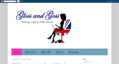 Desktop Screenshot of glossandgossuk.blogspot.com