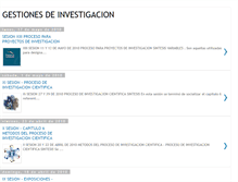 Tablet Screenshot of gestionesdeinvestigacion.blogspot.com