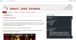 Desktop Screenshot of i-heart-josh-groban.blogspot.com