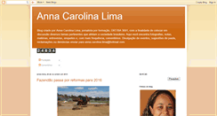 Desktop Screenshot of annacarolinalima.blogspot.com