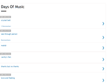 Tablet Screenshot of days-of-music.blogspot.com