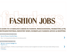 Tablet Screenshot of fabulousfashionjobs.blogspot.com