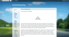 Desktop Screenshot of cantodreaming.blogspot.com