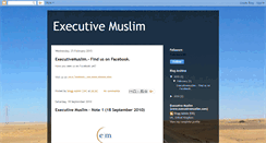 Desktop Screenshot of executivemuslim.blogspot.com