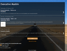 Tablet Screenshot of executivemuslim.blogspot.com