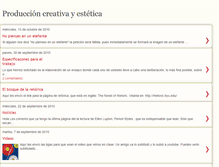 Tablet Screenshot of produccioncreativayestetica.blogspot.com