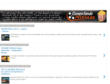 Tablet Screenshot of comentandopeliculas.blogspot.com