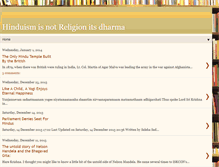 Tablet Screenshot of hinduismisnotreligionitsdharma.blogspot.com