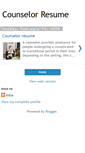 Mobile Screenshot of counselorresume.blogspot.com