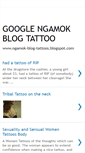 Mobile Screenshot of ngamok-blog-tattoos.blogspot.com