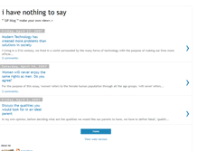 Tablet Screenshot of ivenothingtowrite.blogspot.com