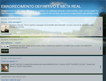 Tablet Screenshot of emagrecimentodefinitivoemetareal.blogspot.com