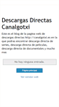 Mobile Screenshot of canalgotxi.blogspot.com