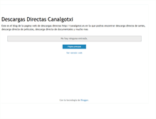 Tablet Screenshot of canalgotxi.blogspot.com