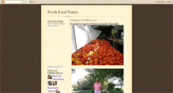 Desktop Screenshot of freshfoodnancy.blogspot.com