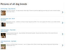 Tablet Screenshot of pictures-of-all-dog-breeds.blogspot.com