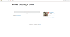 Desktop Screenshot of homeschooling4christ.blogspot.com