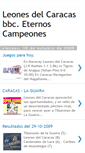 Mobile Screenshot of leonesdelcaracasbbceternoscampeones.blogspot.com