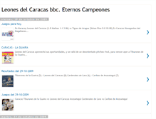 Tablet Screenshot of leonesdelcaracasbbceternoscampeones.blogspot.com