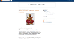 Desktop Screenshot of laksmi-tantra.blogspot.com