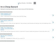 Tablet Screenshot of 1cheapbastard.blogspot.com