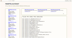 Desktop Screenshot of freeetelugusongs.blogspot.com