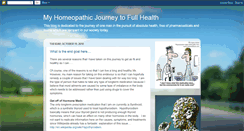 Desktop Screenshot of homeopathicjourney.blogspot.com