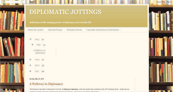 Desktop Screenshot of diplomaticjottings.blogspot.com