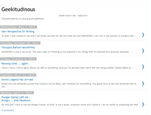 Tablet Screenshot of geekitudinous.blogspot.com