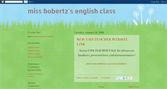 Desktop Screenshot of missbobertz.blogspot.com