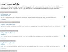 Tablet Screenshot of newteenmodels.blogspot.com